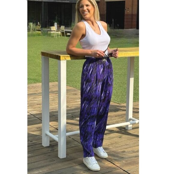 Crazee Wear Body Builder Workout Pants in black and gray - Size Medium Retro - Picture 8 of 8